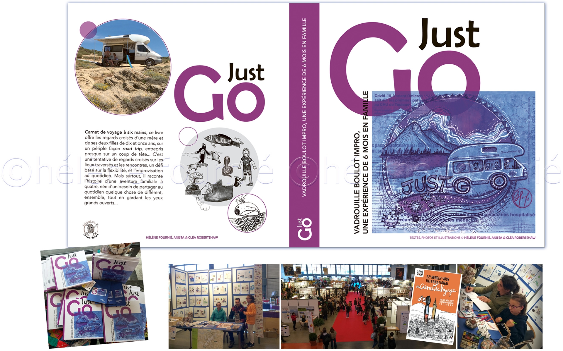 Just Go! project - 6 hands travel diary