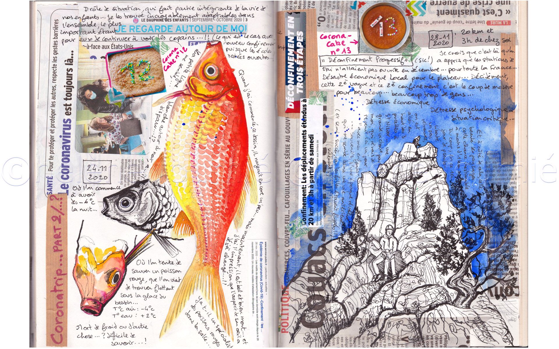Carnet de "corona-voyage" immobile